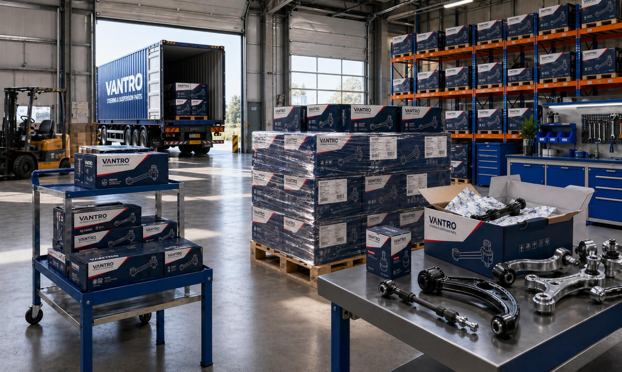 VANTRO product packaging and warehouse preparation